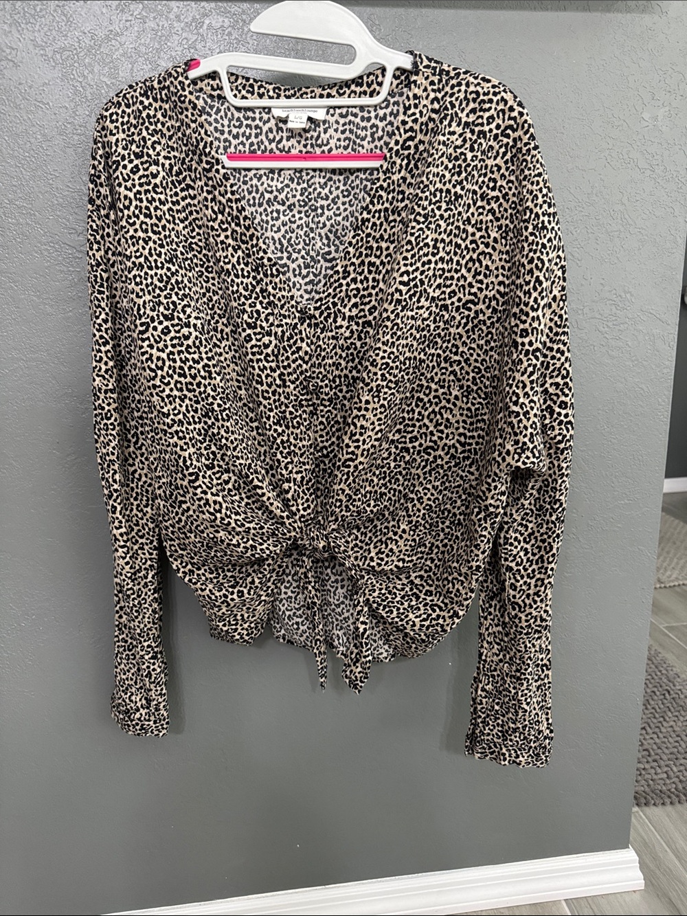 Women's leopard print top size L